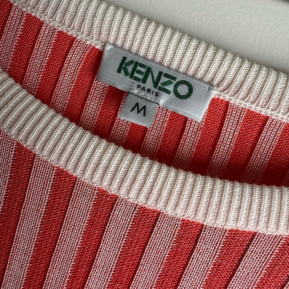 Kenzo Red Mint Multi-Striped Sweater